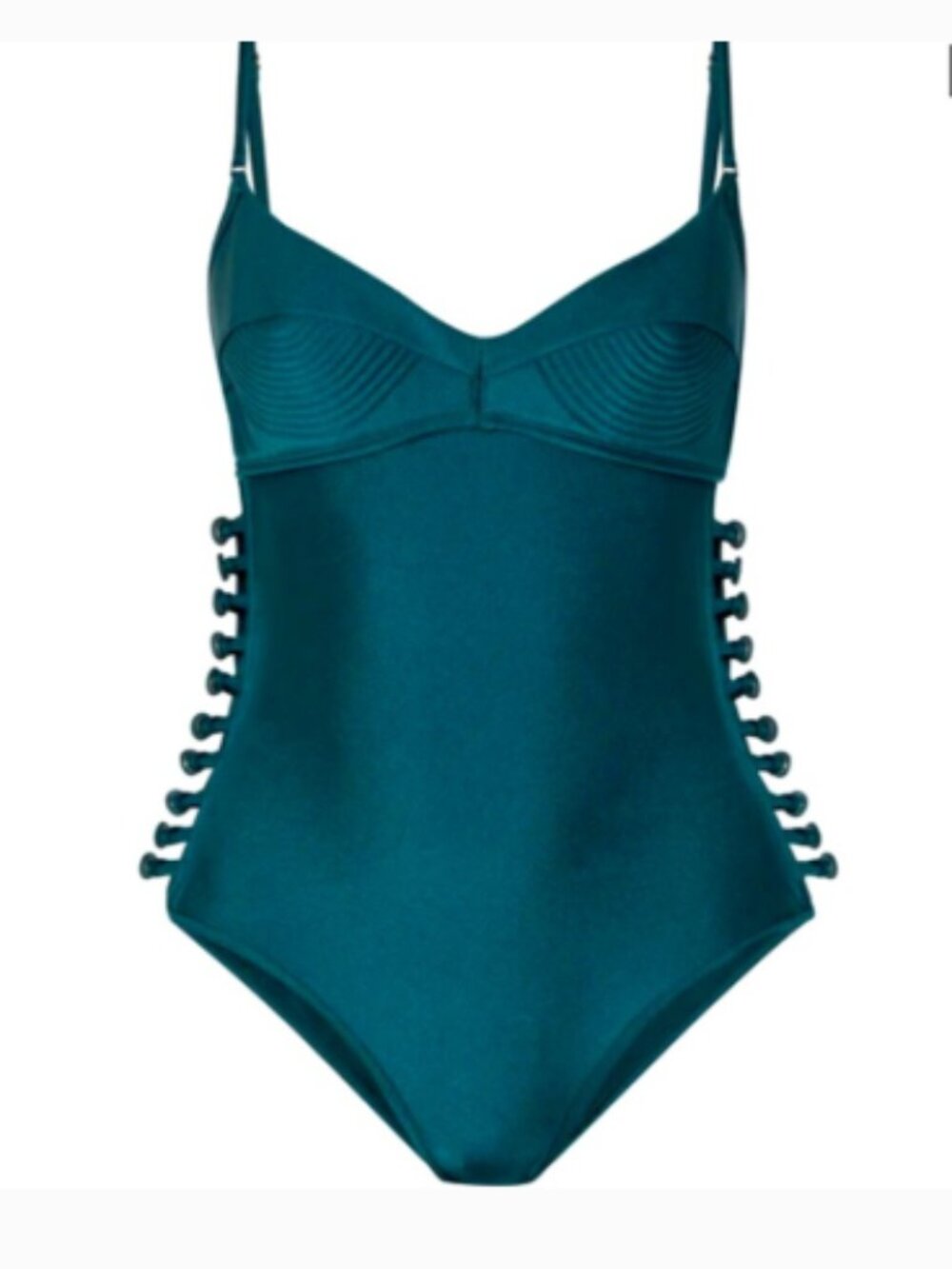 New Zimmermann Melody Bullet Bra One Piece Swimsuit In Green Sz 6-8